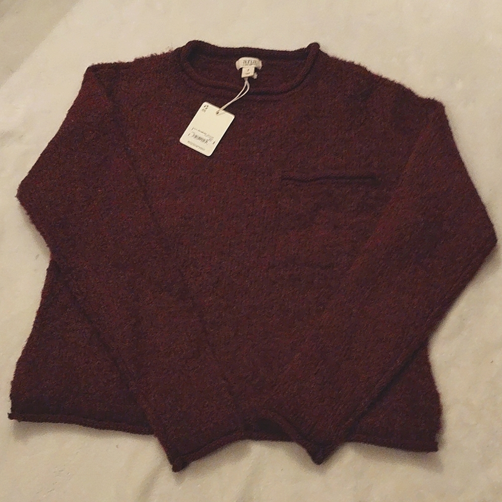 🏷️NWT🏷️ a.n.a. Burgundy sweater